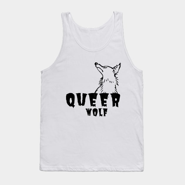 Queerwolf- Werewolf design Tank Top by Colored Lines
